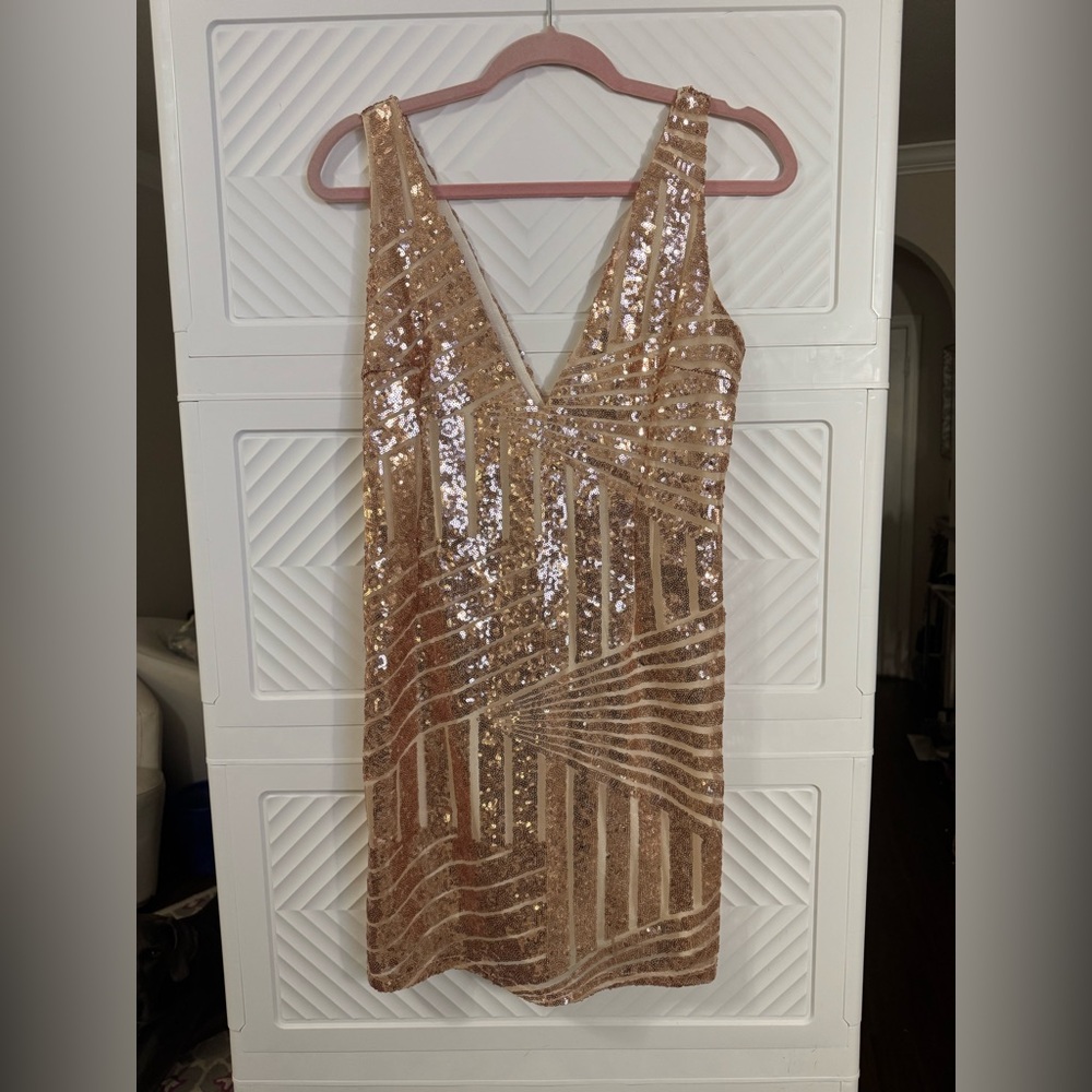 Sequint dress.